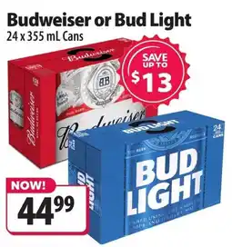 Co-op Budweiser or bud light offer