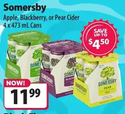 Co-op Somersby apple, blackberry, or pear cider offer