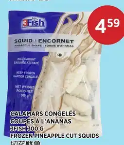 Kim Phat 3FISH FROZEN PINEAPPLE CUT SQUIDS offer