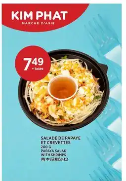 Kim Phat PAPAYA SALAD WITH SHRIMPS offer