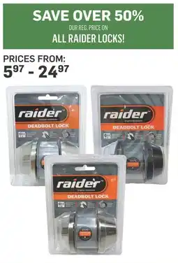 Co-op All raider locks offer