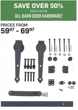 Co-op All barn door hardware offer