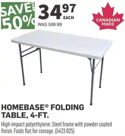 Co-op Homebase® folding table offer