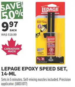 Co-op Lepage epoxy speed set offer