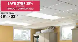 Co-op Plaskolite lighting panels offer