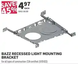 Co-op Bazz recessed light mounting bracket offer