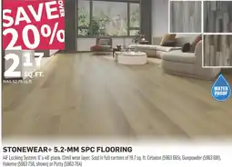 Co-op Stonewear+ 5.2-mm spc flooring offer