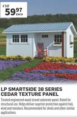 Co-op LP smartside 38 series cedar texture panel offer