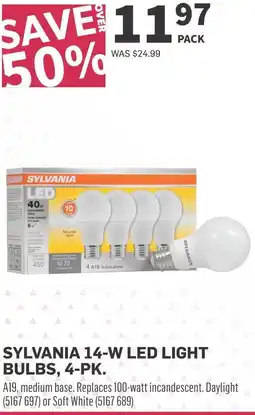 Co-op Sylvania 14-W led light offer