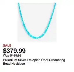TSC Stores Palladium Silver Ethiopian Opal Graduating Bead Necklace offer