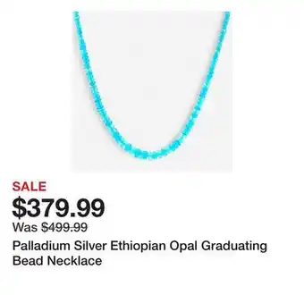 TSC Stores Palladium Silver Ethiopian Opal Graduating Bead Necklace offer