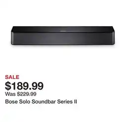 TSC Stores Bose Solo Soundbar Series II offer