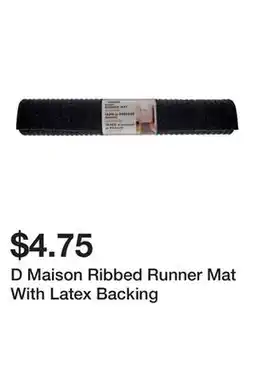Dollarama D Maison Ribbed Runner Mat With Latex Backing offer