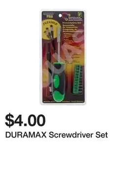 Dollarama DURAMAX Screwdriver Set offer