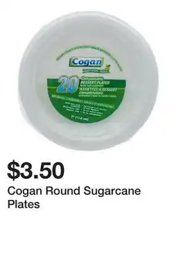 Dollarama Cogan Round Sugarcane Plates offer