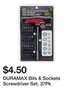 Dollarama DURAMAX Bits & Sockets Screwdriver Set, 37Pk offer