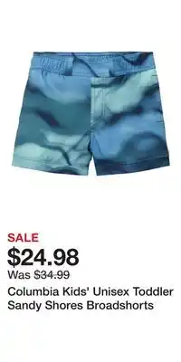 Mark's Columbia Kids' Unisex Toddler Sandy Shores Broadshorts offer