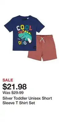 Mark's Silver Toddler Unisex Short Sleeve T Shirt Set offer