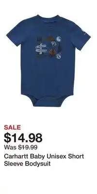 Mark's Carhartt Baby Unisex Short Sleeve Bodysuit offer