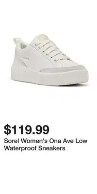 Mark's Sorel Women's Ona Ave Low Waterproof Sneakers offer