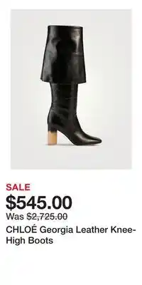 Holt Renfrew CHLOÉ Georgia Leather Knee-High Boots offer