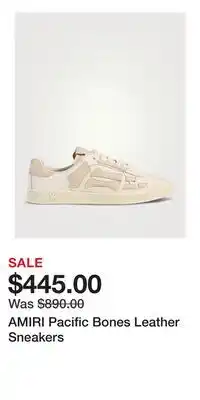 Holt Renfrew AMIRI Pacific Bones Leather Sneakers offer