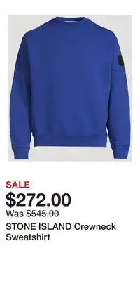 Holt Renfrew STONE ISLAND Crewneck Sweatshirt offer