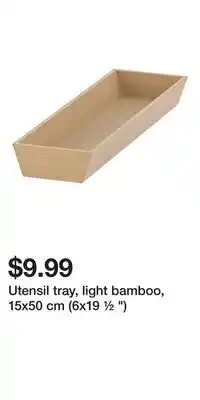 IKEA Utensil tray, light bamboo, 15x50 cm (6x19 ½ ) offer