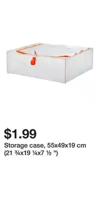IKEA Storage case, 55x49x19 cm (21 ¾x19 ¼x7 ½ ) offer