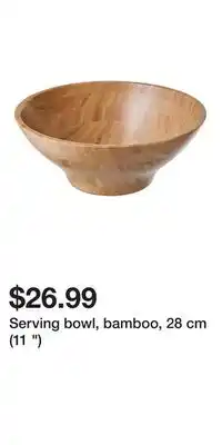 IKEA Serving bowl, bamboo, 28 cm (11 ) offer