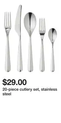 IKEA 20-piece cutlery set, stainless steel offer