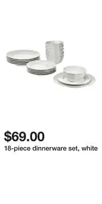 IKEA 18-piece dinnerware set, white offer
