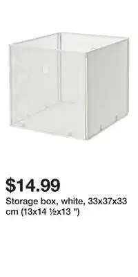IKEA Storage box, white, 33x37x33 cm (13x14 ½x13 ) offer