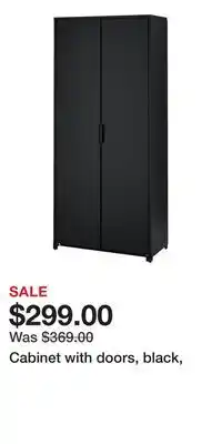 IKEA Cabinet with doors, black offer