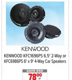 2001 Audio Video KENWOOD KFC1696PS 6.5 2-Way or KFC6986PS 6 x 9 4-Way Car Speakers offer