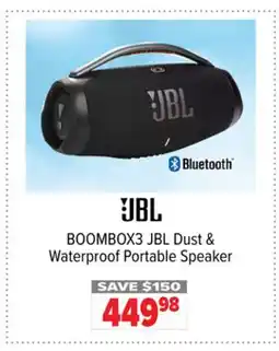 2001 Audio Video BOOMBOX3 JBL Dust & Waterproof Portable Speaker offer