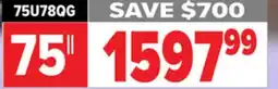 2001 Audio Video 75U78QG Hisense 75 QLED Mini-LED PRO TV offer