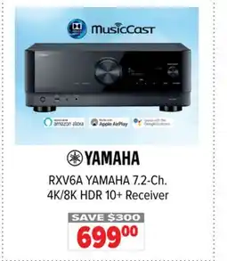 2001 Audio Video RXV6A YAMAHA 7.2-Ch. 4K/8K HDR 10 + Receiver offer
