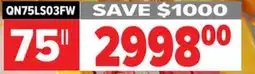 2001 Audio Video QN75LS03FW SAMSUNG 75 Neo QLED 4K offer
