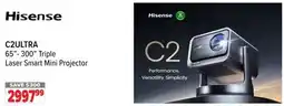 2001 Audio Video C2ULTRA 65-300 Triple Laser Smart Mini Projector offer