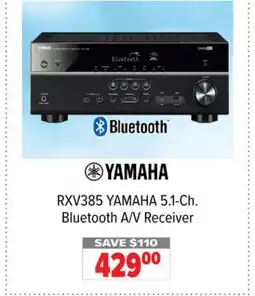 2001 Audio Video RXV385 YAMAHA 5.1-Ch. Bluetooth A/V Receiver offer