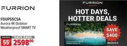 2001 Audio Video FDUP55CSA FURRION 55 Aurora 4K Outdoor Weatherproof SMART TV offer