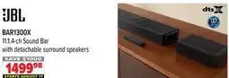 2001 Audio Video BAR1300X JBL 11.1. 4-ch Sound Bar with detachable surround speakers offer