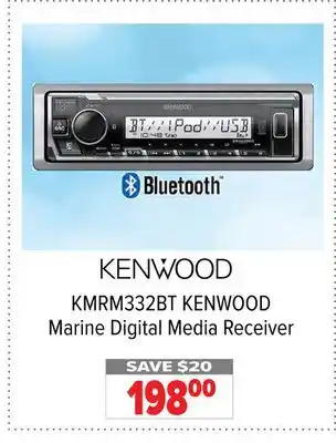 2001 Audio Video KMRM332BT KENWOOD Marine Digital Media Receiver offer