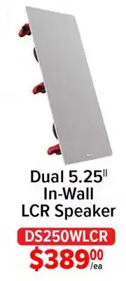 2001 Audio Video DS250WLCR Dual 5.25 In-Wall LCR Speaker offer