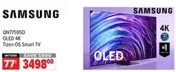 2001 Audio Video QN77S95D SAMSUNG 77 OLED 4K Tizen OS Smart TV offer