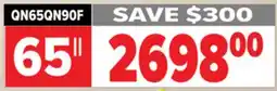 2001 Audio Video QN65QN90F Samsung 65 QLED 4K NEO PANEL offer