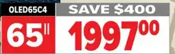 2001 Audio Video OLED65C4 LG 65 OLED Evo TV offer