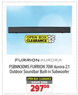 2001 Audio Video FSBNN30MS FURRION 70W Aurora 2.1 Outdoor Soundbar Built-in Subwoofer offer