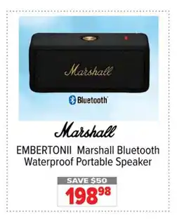 2001 Audio Video EMBERTONII Marshall Bluetooth Waterproof Portable Speaker offer
